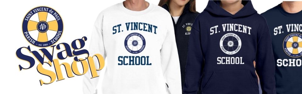 The Official Store of St. Vincent de Paul School in Federal Way WA Custom Shirts & Apparel