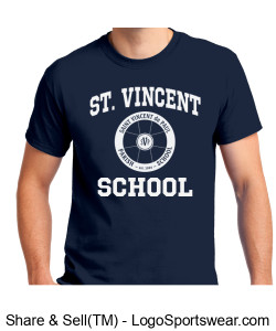The Navy Blue T-Shirt - Adult Design Zoom