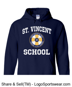 The St. Vincent Hoodie Yellow Pop - Adult Design Zoom